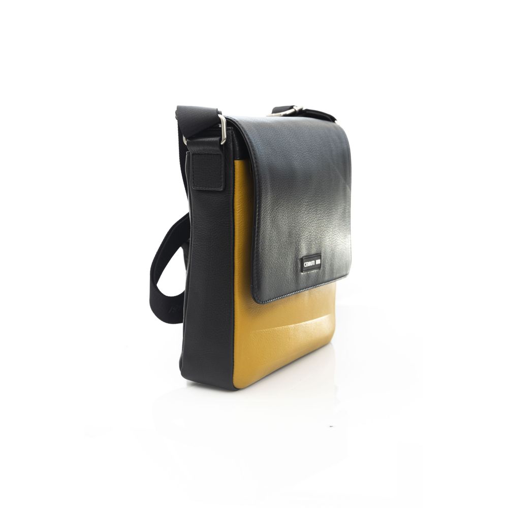 Cerruti 1881 Yellow Leather Women Crossbody Bag