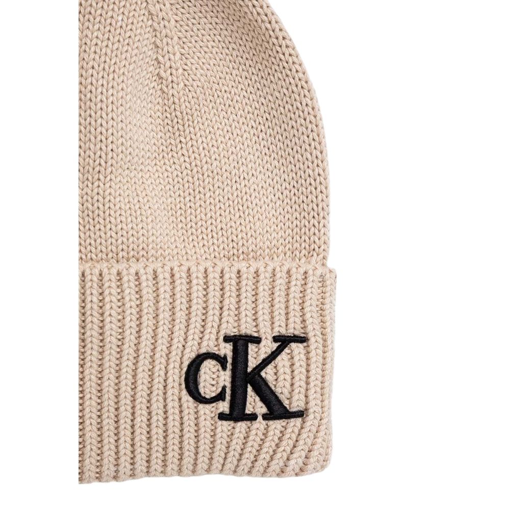 Calvin Klein Beige Cotton Caps Baseball Hat