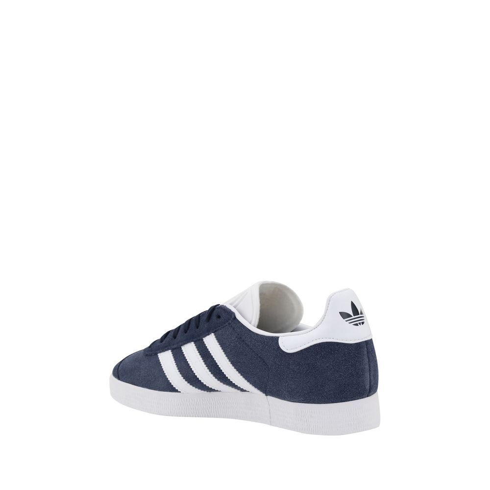 Adidas Blue Nubuc Leather Low Top Sneakers