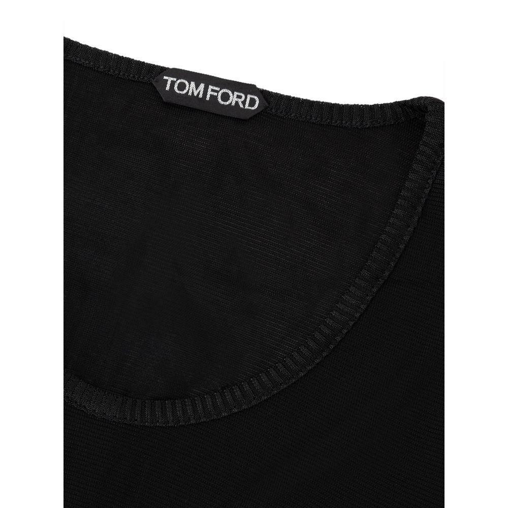 Tom Ford Black Viscose Tank Tops