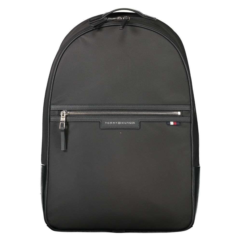 Tommy Hilfiger Black Polyester Backpack