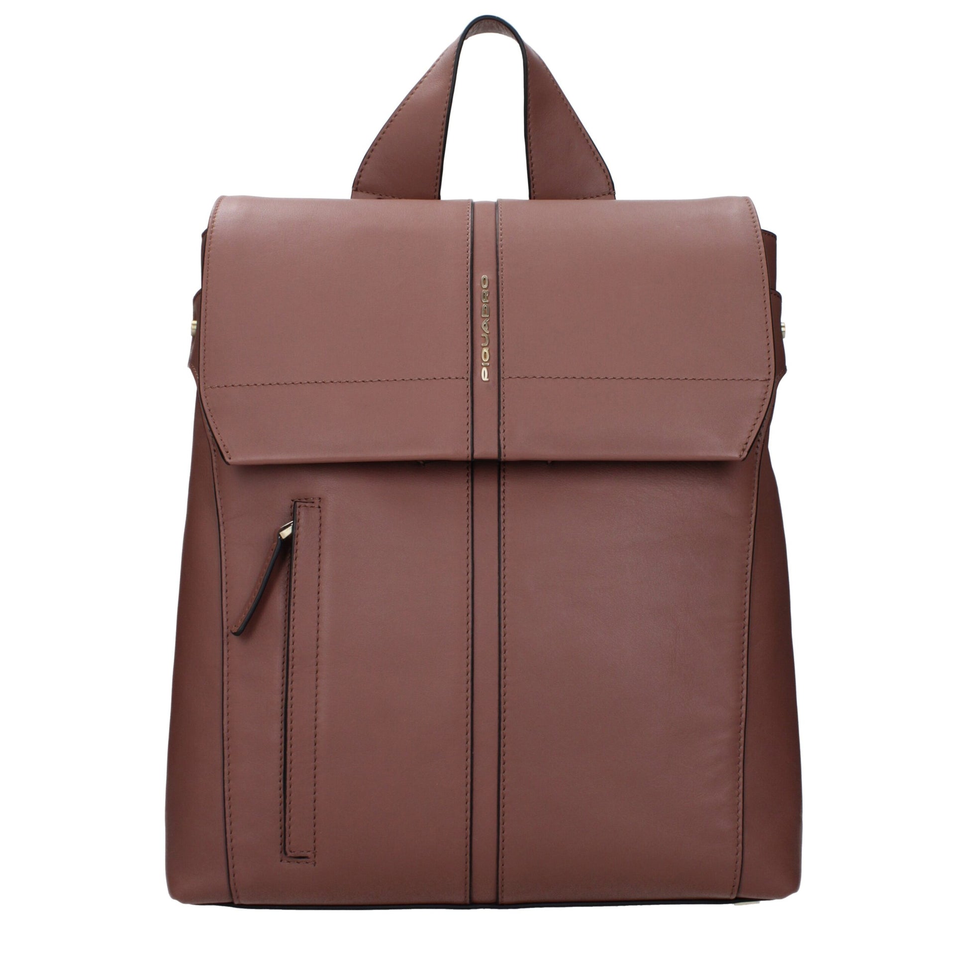 Piquadro Brown Leather Backpacks
