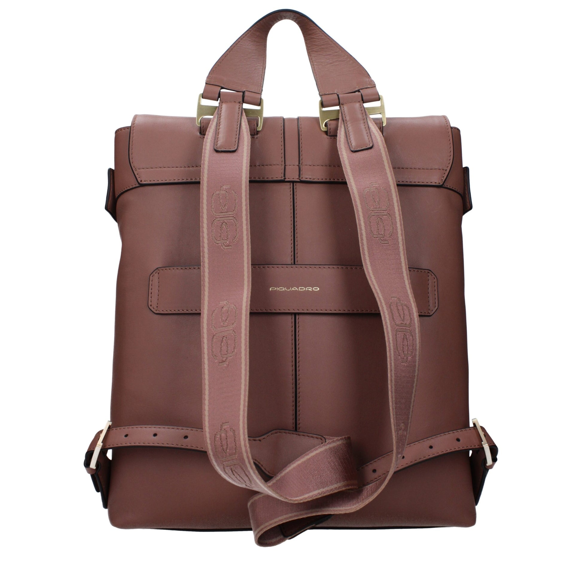 Piquadro Brown Leather Backpacks