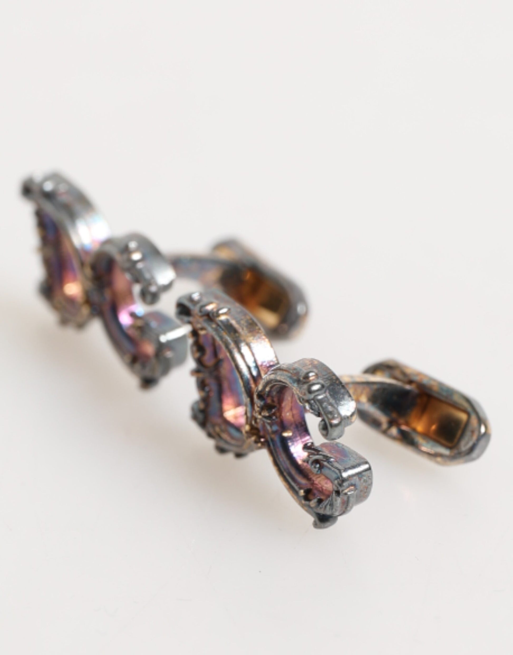 Dolce & Gabbana Gold Tone 925 Sterling Silver DG Logo Accessory Cufflink