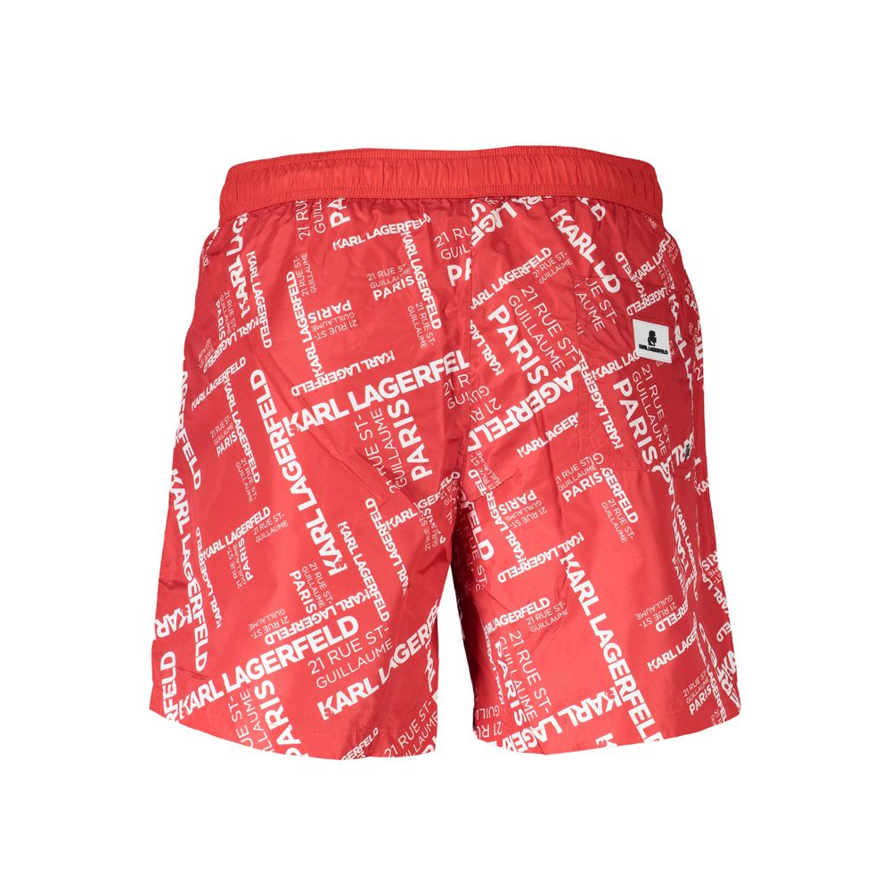 Karl Lagerfeld Red Polyester Swimwear