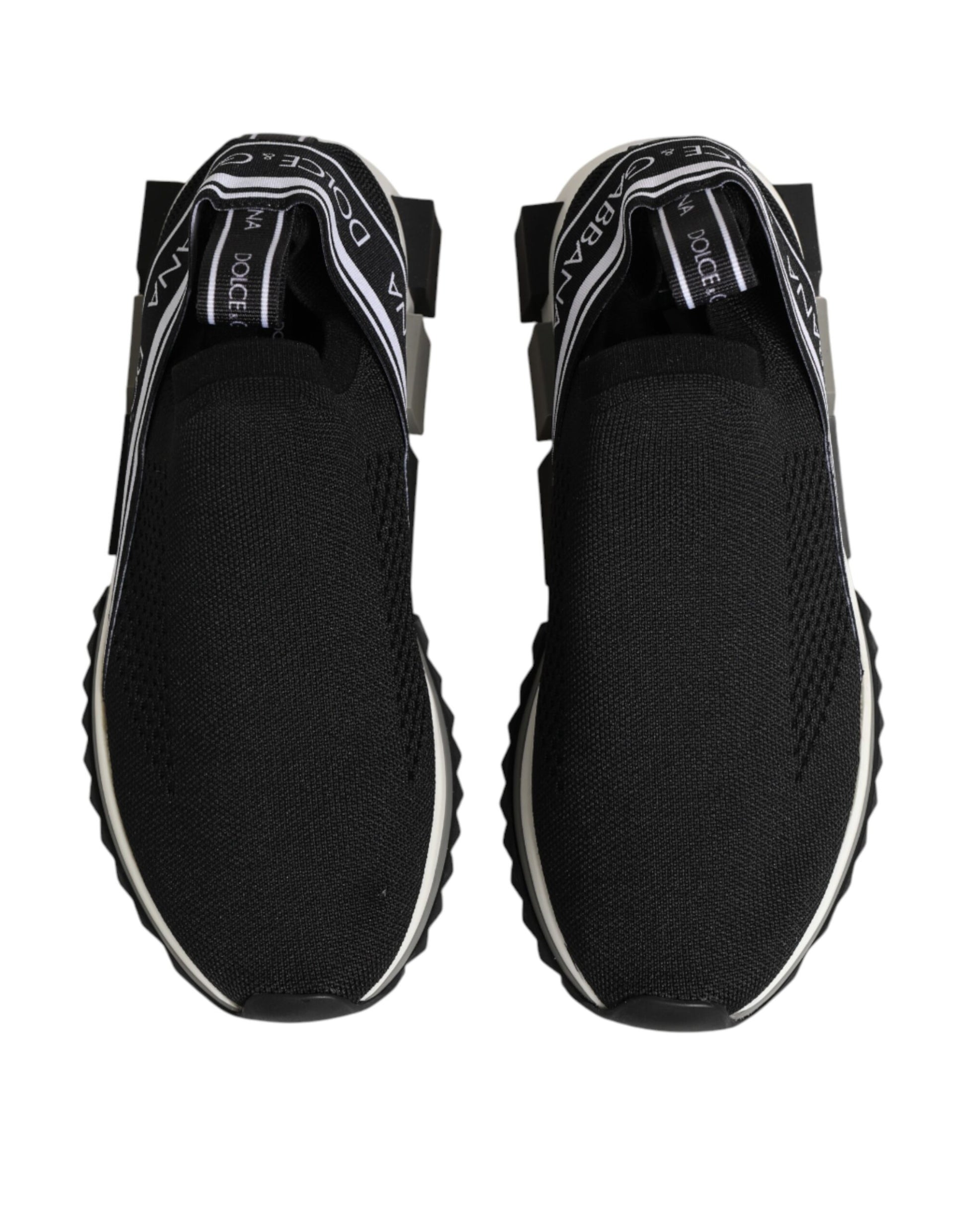 Dolce & Gabbana Black Slip On Sorrento Low Top Sneakers Shoes