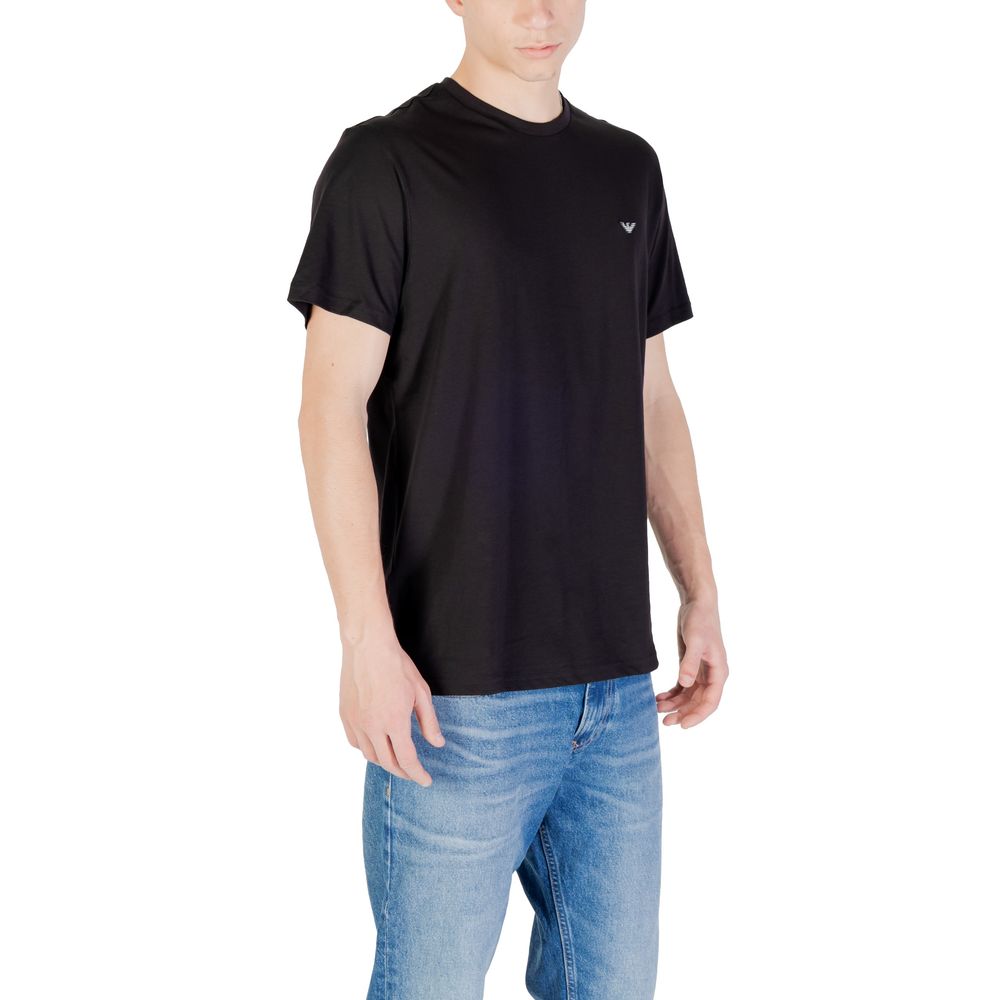 Emporio Armani Underwear Black Cotton T-Shirt