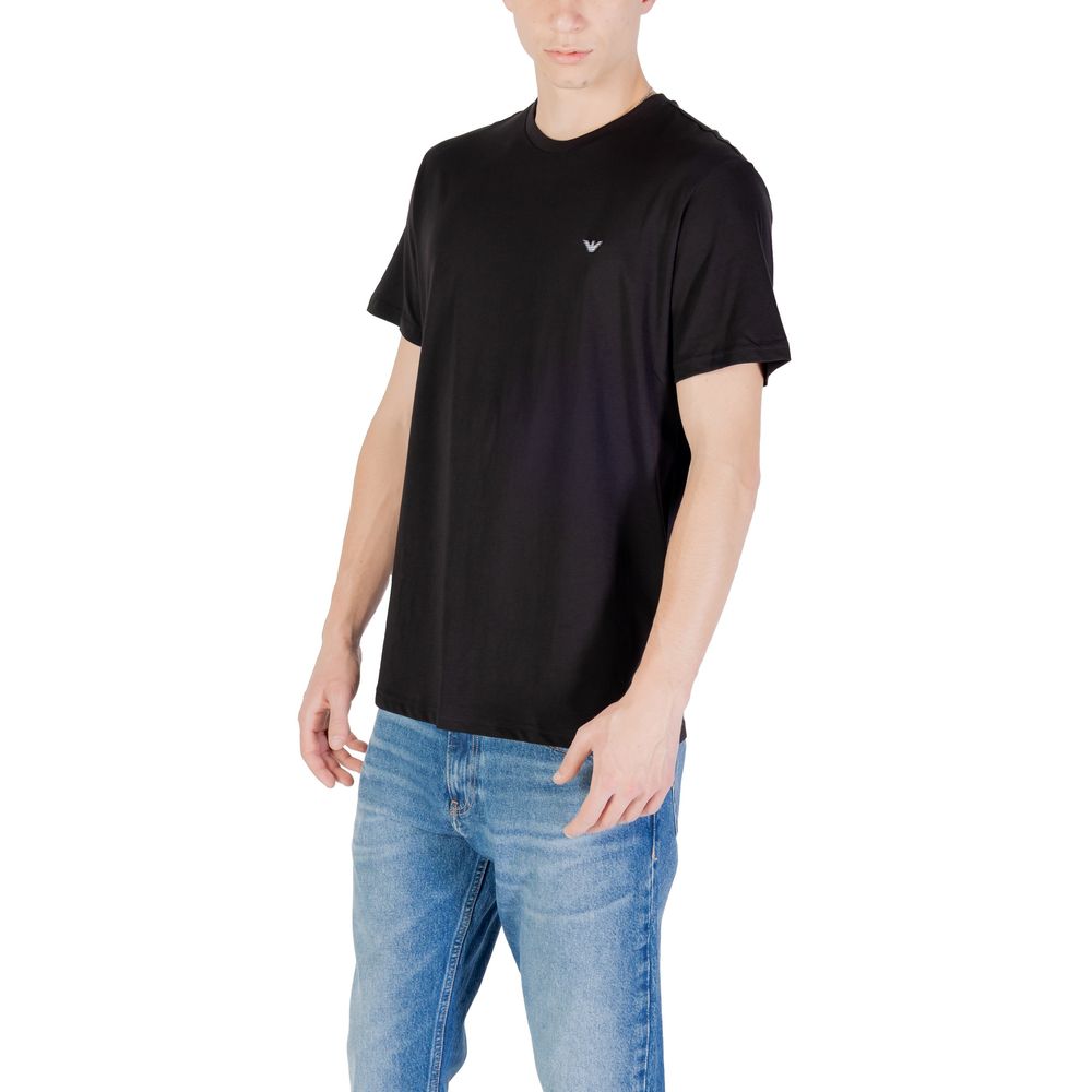 Emporio Armani Underwear Black Cotton T-Shirt