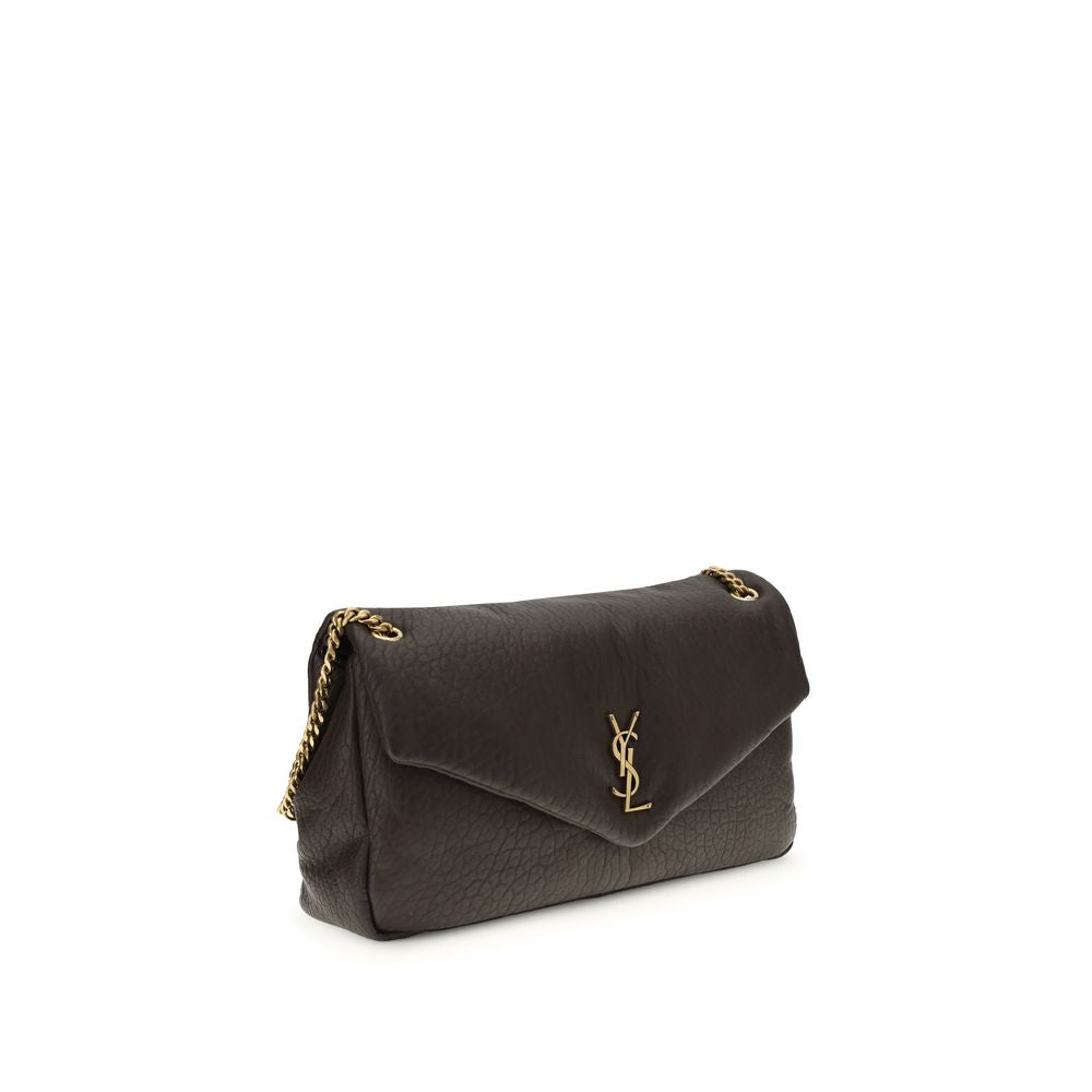 Saint Laurent Gray Lamb Ovis Aries Aries Shoulder Bag