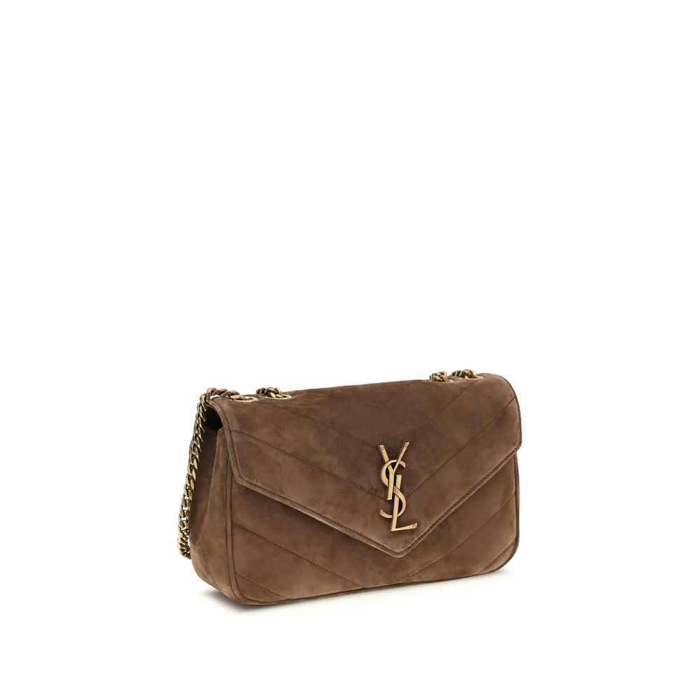Saint Laurent Brown Calf Leather Bos Taurus Shoulder Bag