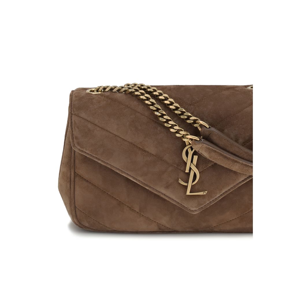 Saint Laurent Brown Calf Leather Bos Taurus Shoulder Bag