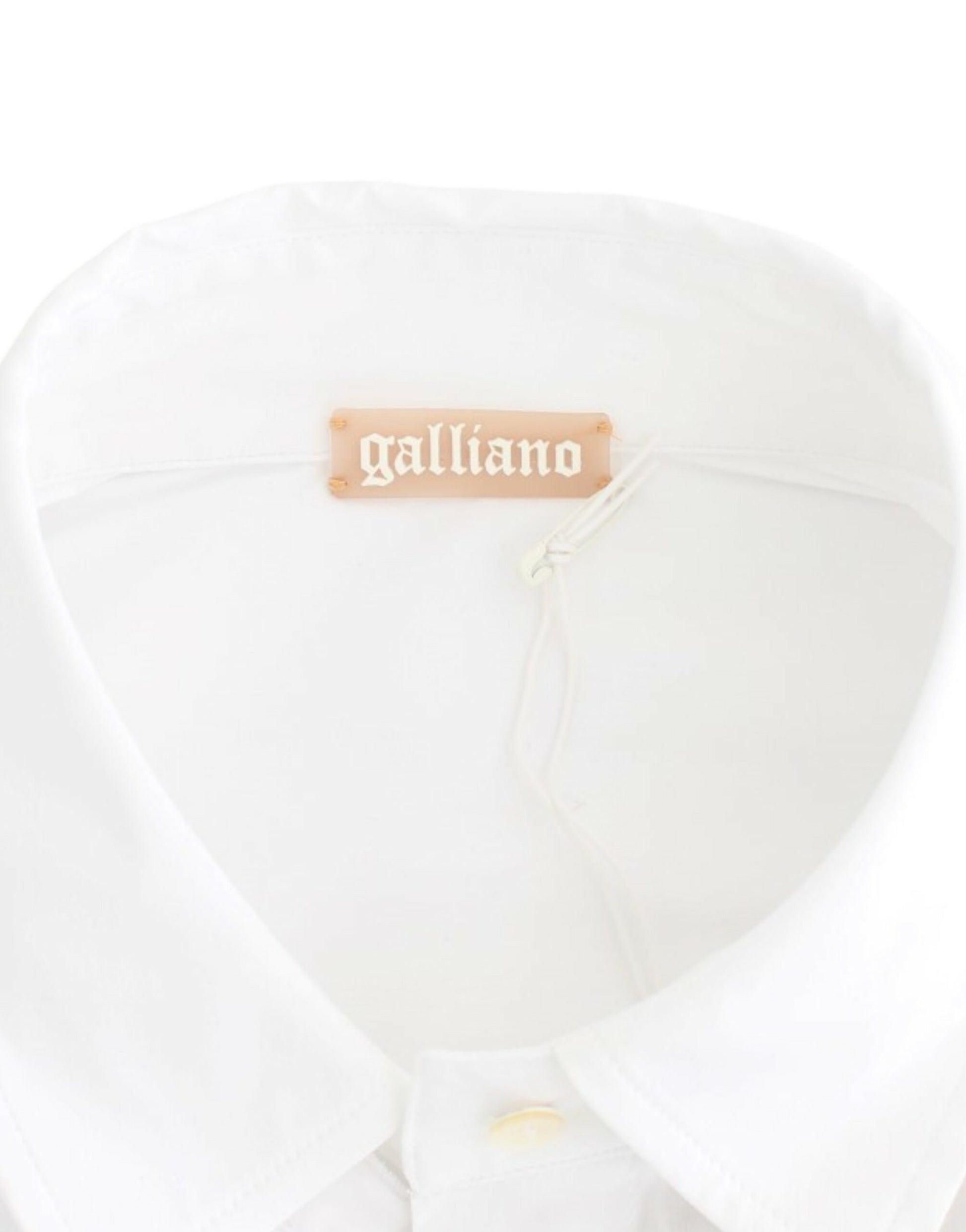 John Galliano White Cotton Shirt Top