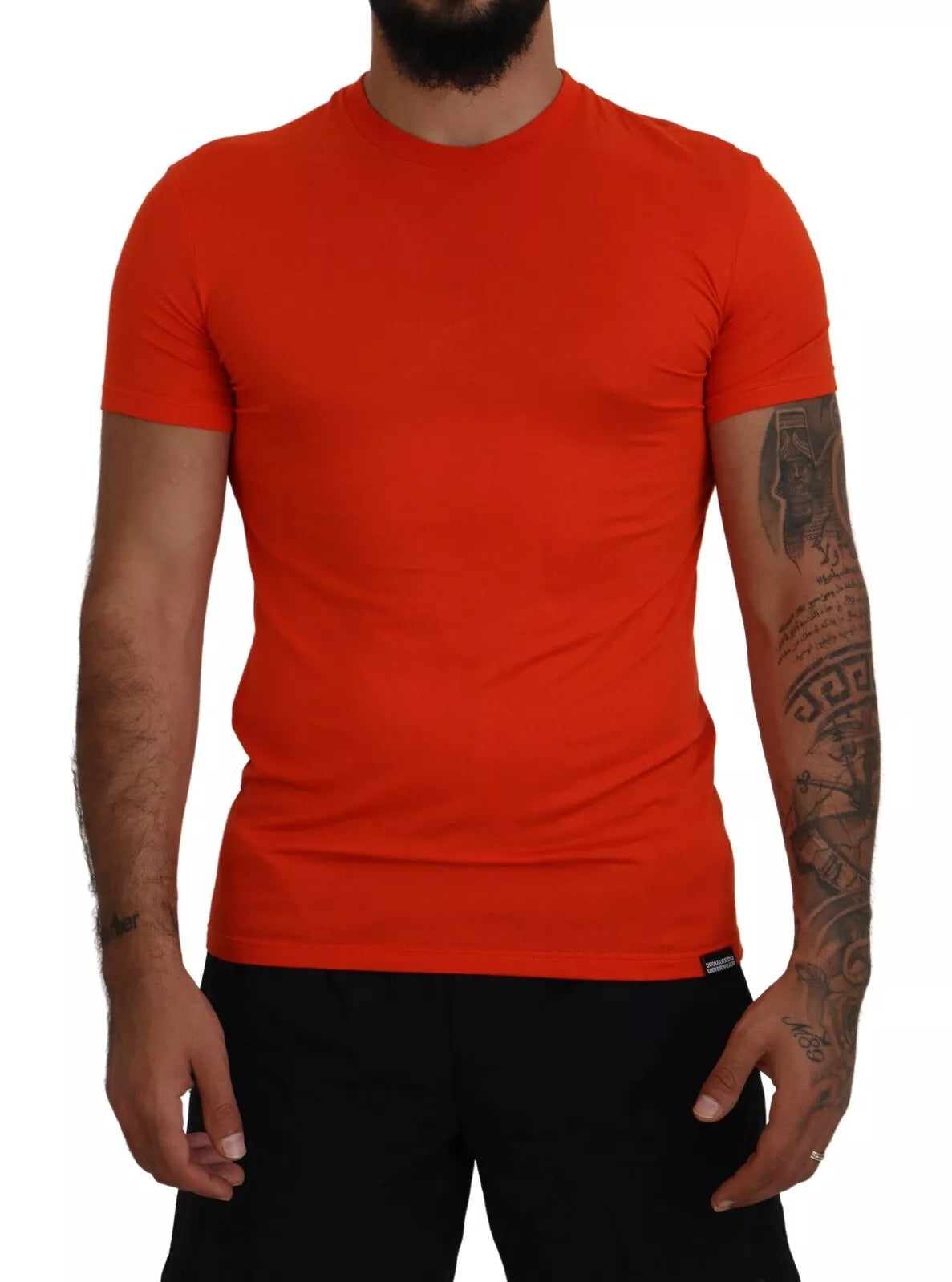 Dsquared¬≤ Orange Modal Short Sleeves Crewneck T-shirt