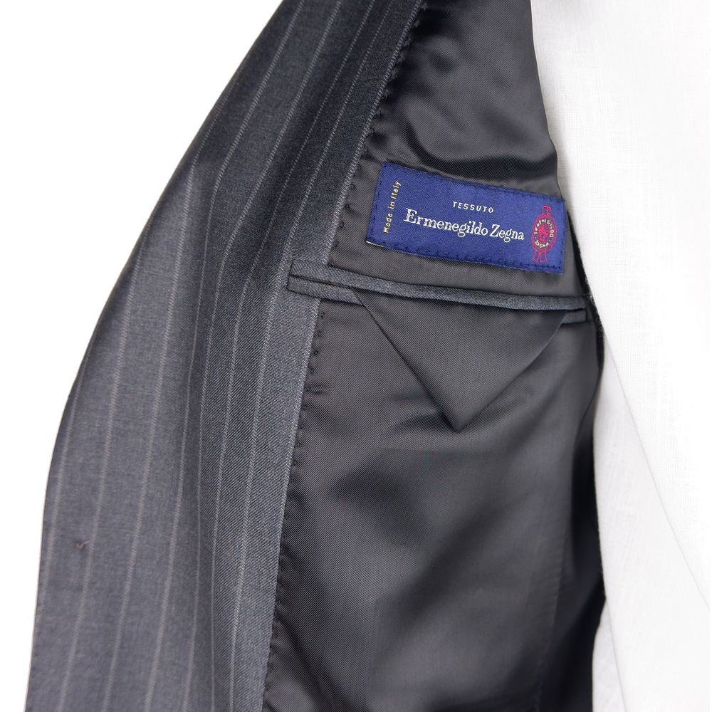 Made in Italy Gray Wool Men's Suit