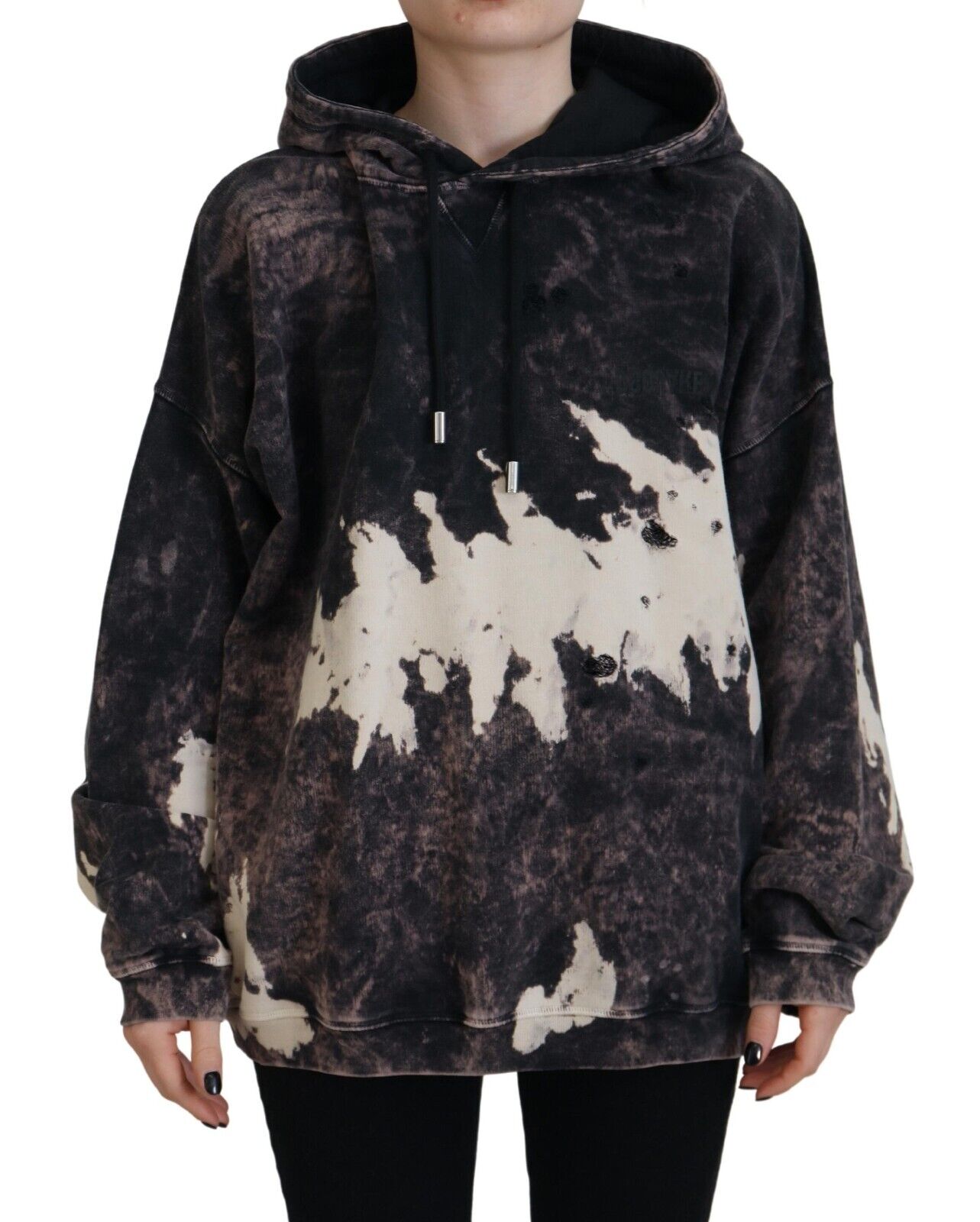 Dsquared¬≤ Multicolor Dye Cotton Hoodie Sweatshirt Sweater