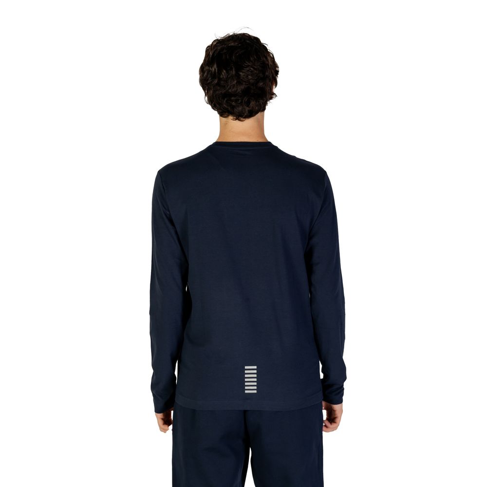 EA7 Emporio Armani Blue Cotton Long Sleeve
