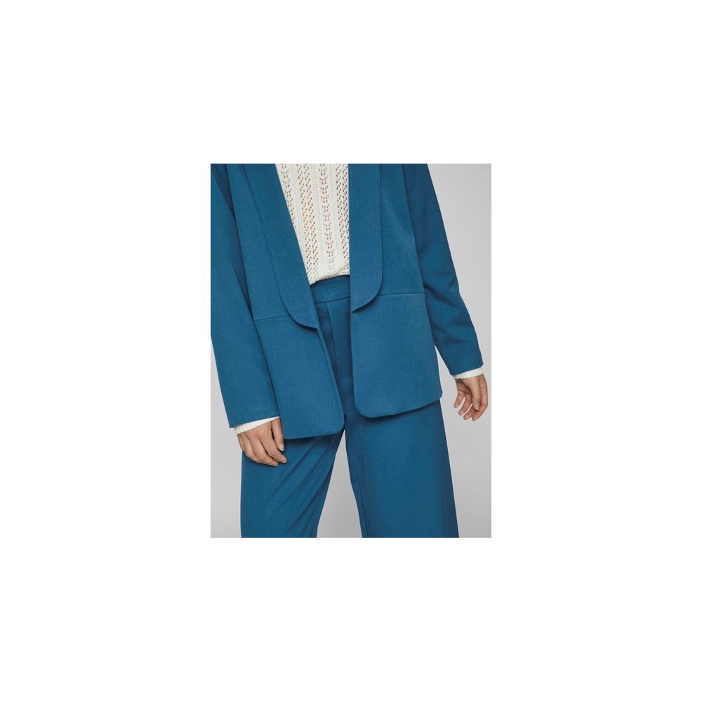 Vila Clothes Blue Polyester Blazer