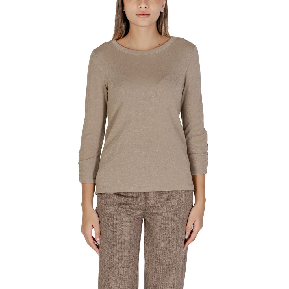 Street One Beige Polyester Long Sleeve