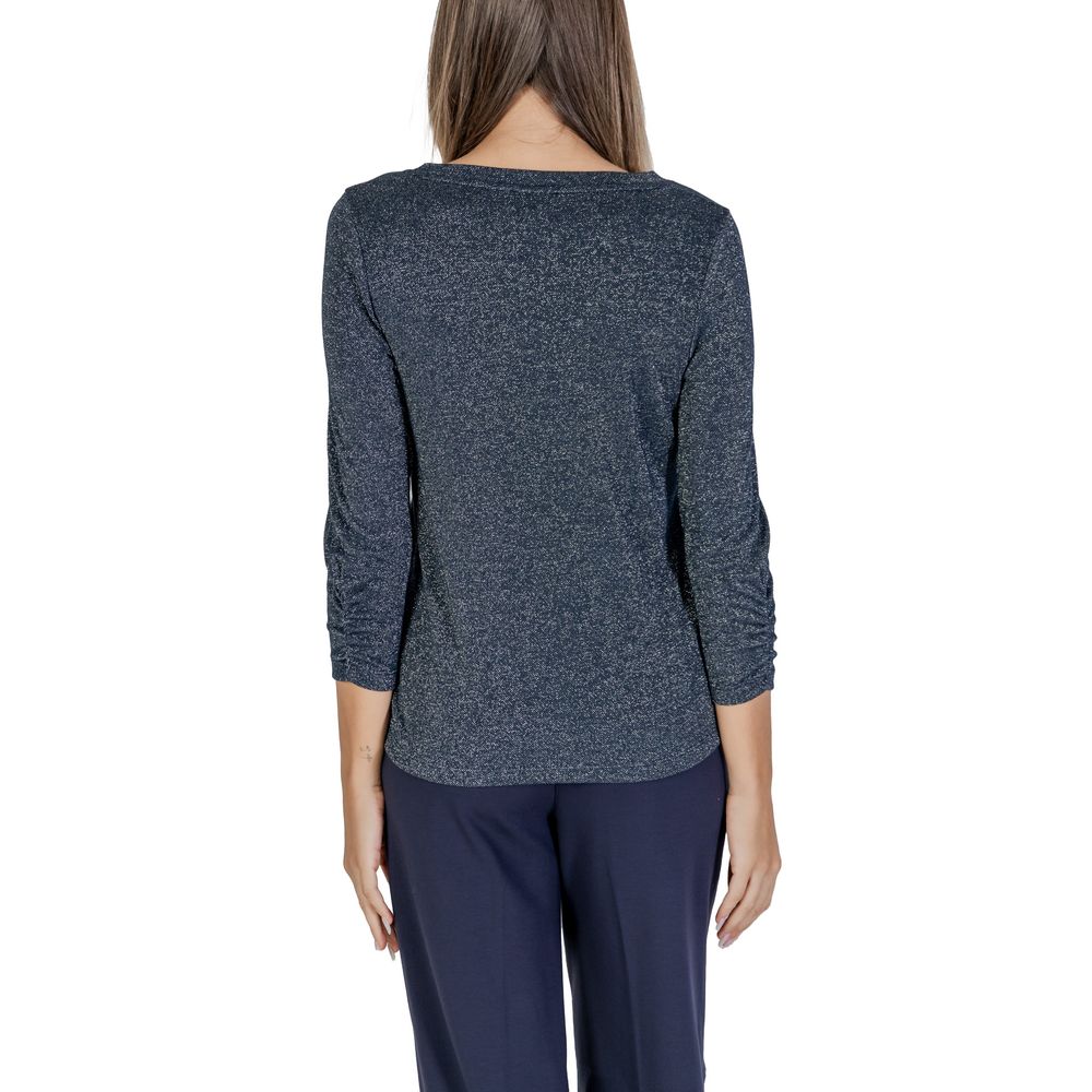 Street One Blue Polyester Long Sleeve