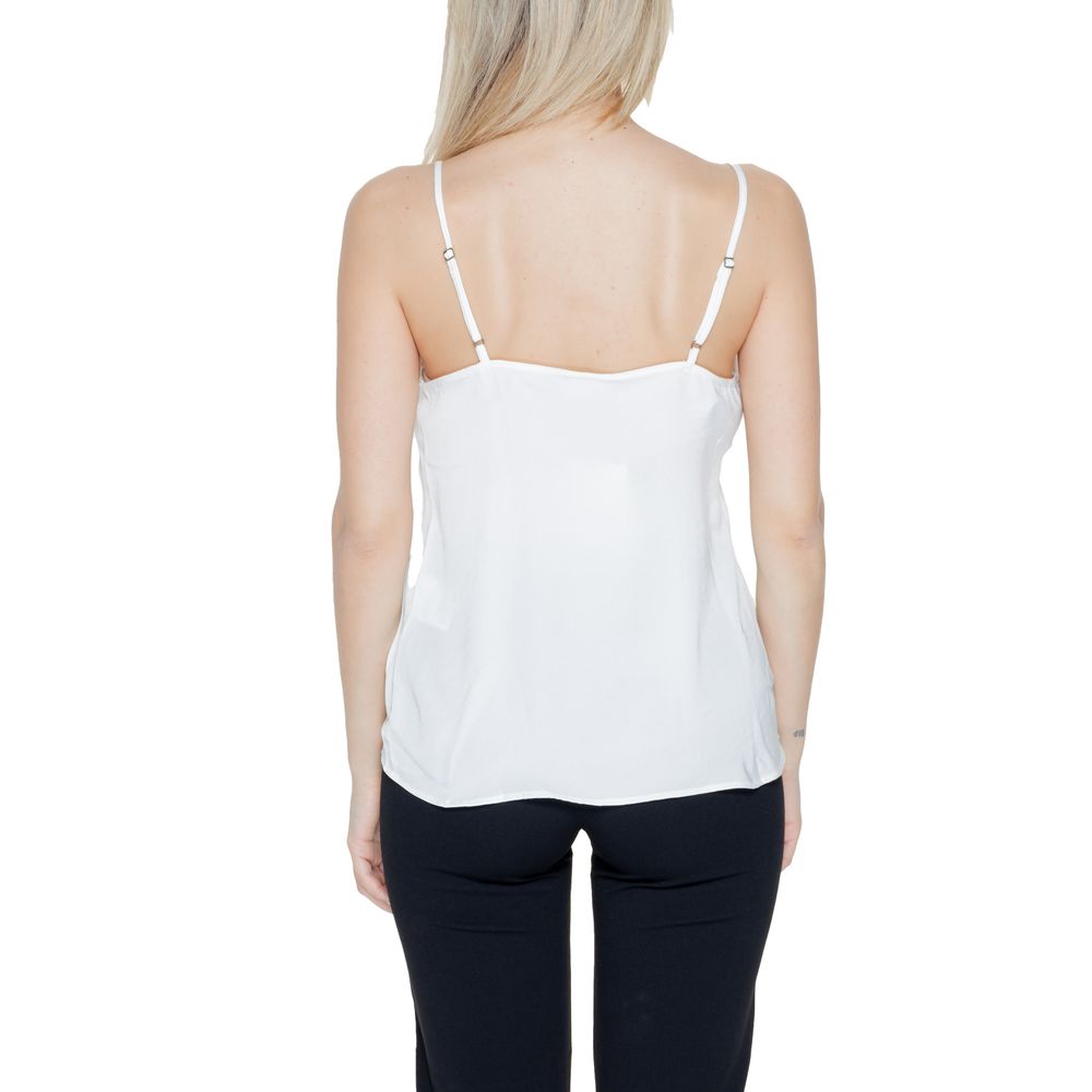 Jacqueline De Yong White Polyester Tank Tops