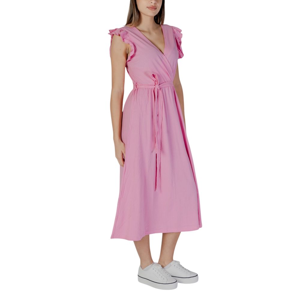 B.Young Multicolor Cotton Long Dress