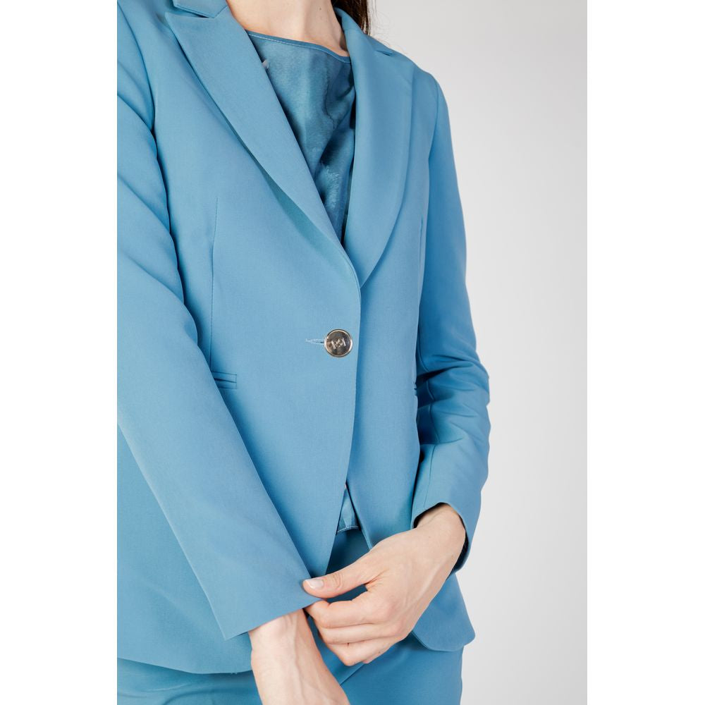 Rinascimento Turquoise Polyester Blazer