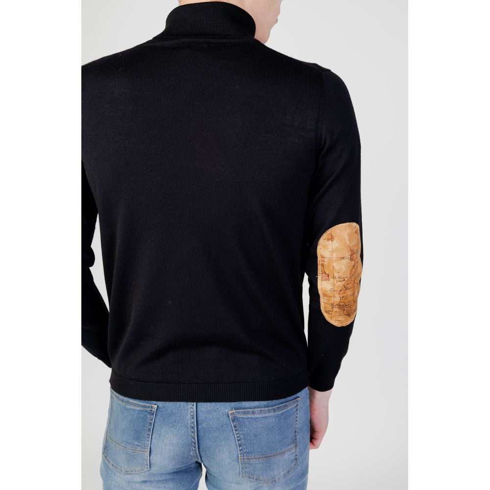 Alviero Martini Prima Classe Black Viscose Turtleneck