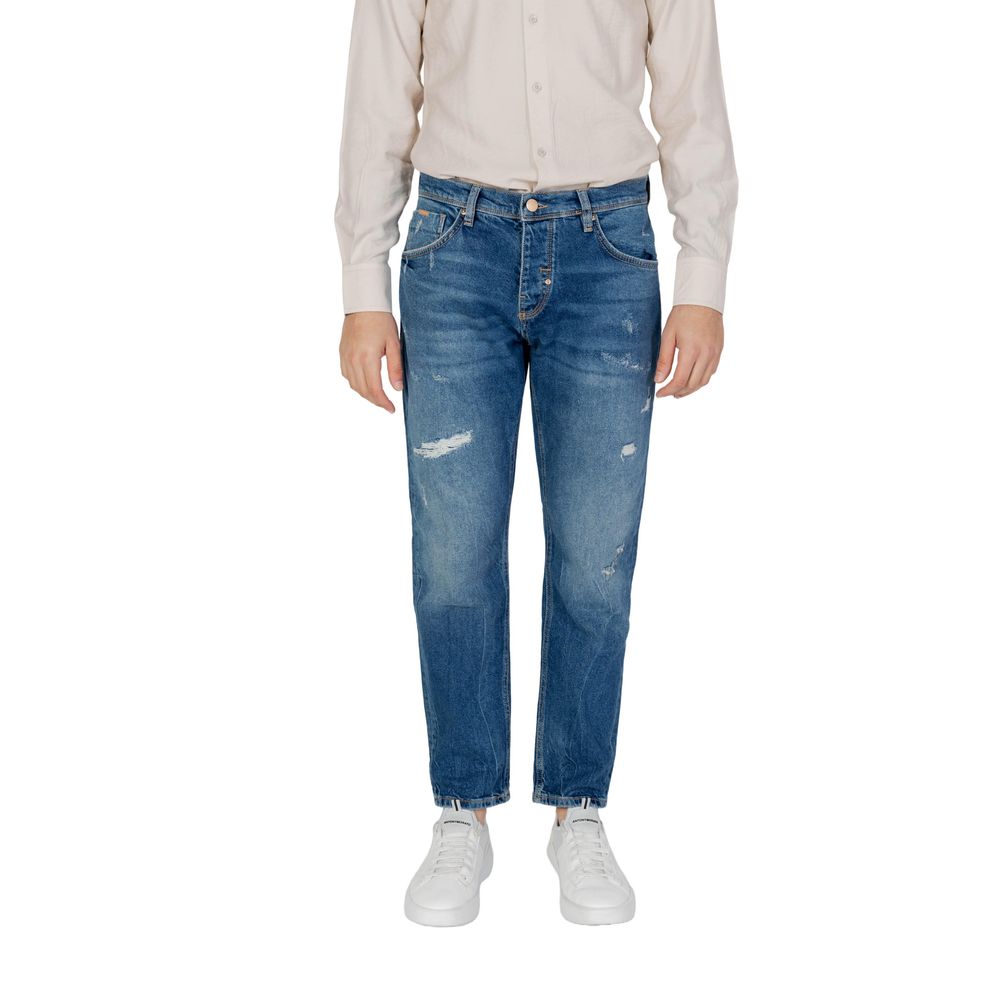 Antony Morato Blue Cotton Skinny Jean
