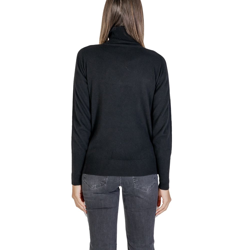 Alviero Martini Prima Classe Black Viscose Turtleneck