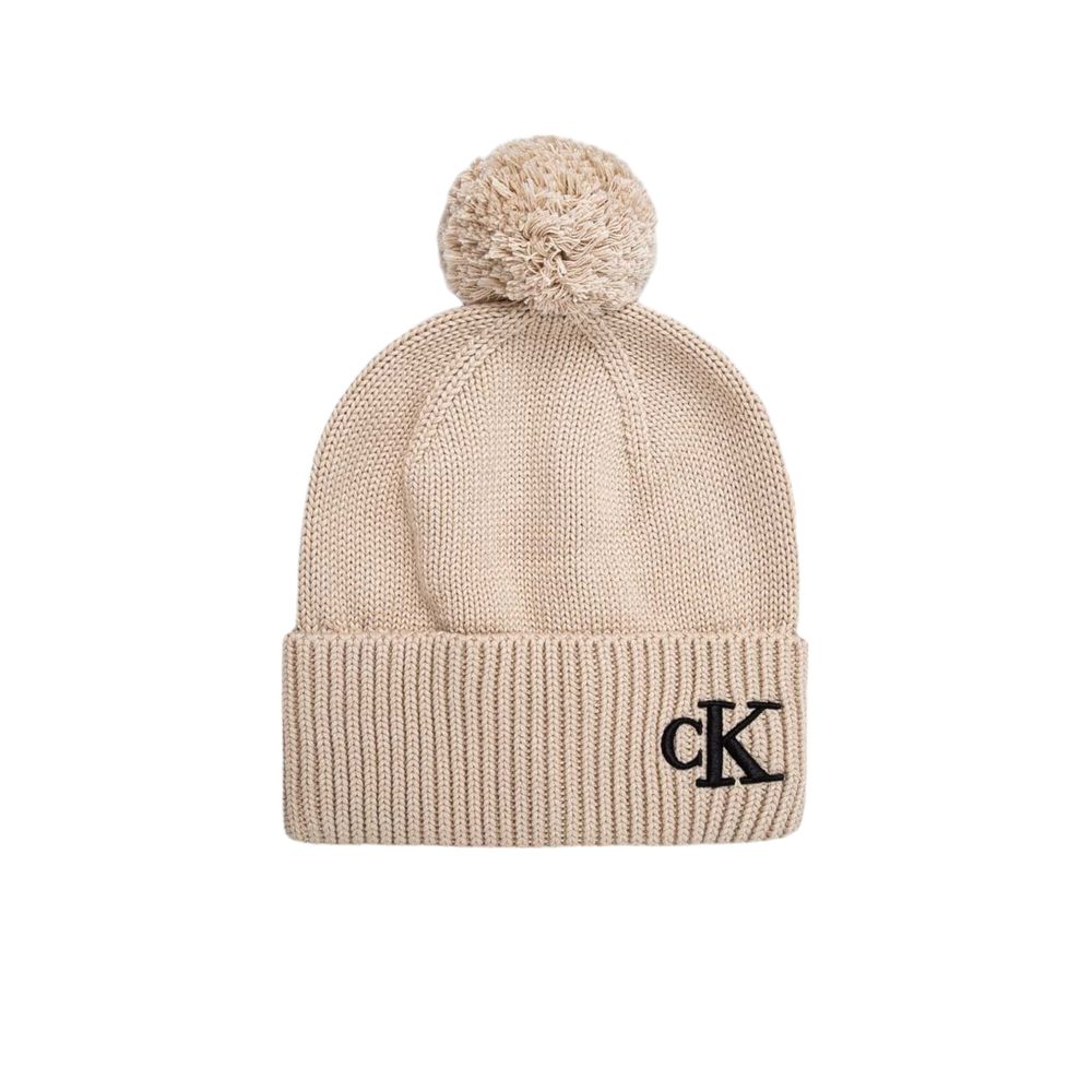 Calvin Klein Beige Cotton Caps Baseball Hat