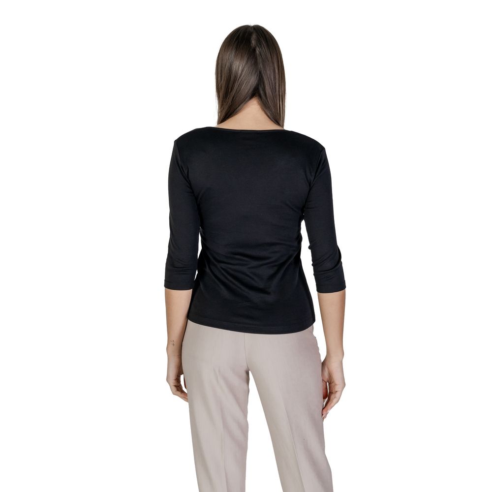 Street One Black Cotton T-Shirt