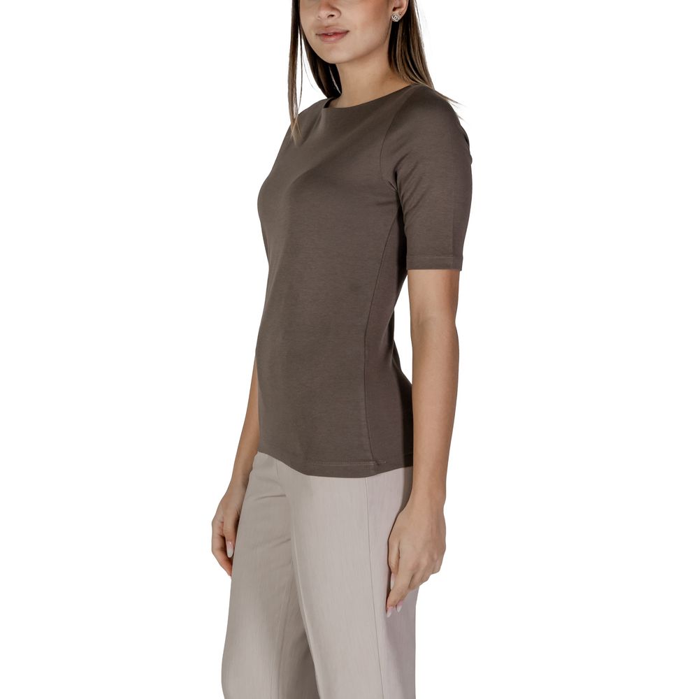 Street One Brown Cotton T-Shirt