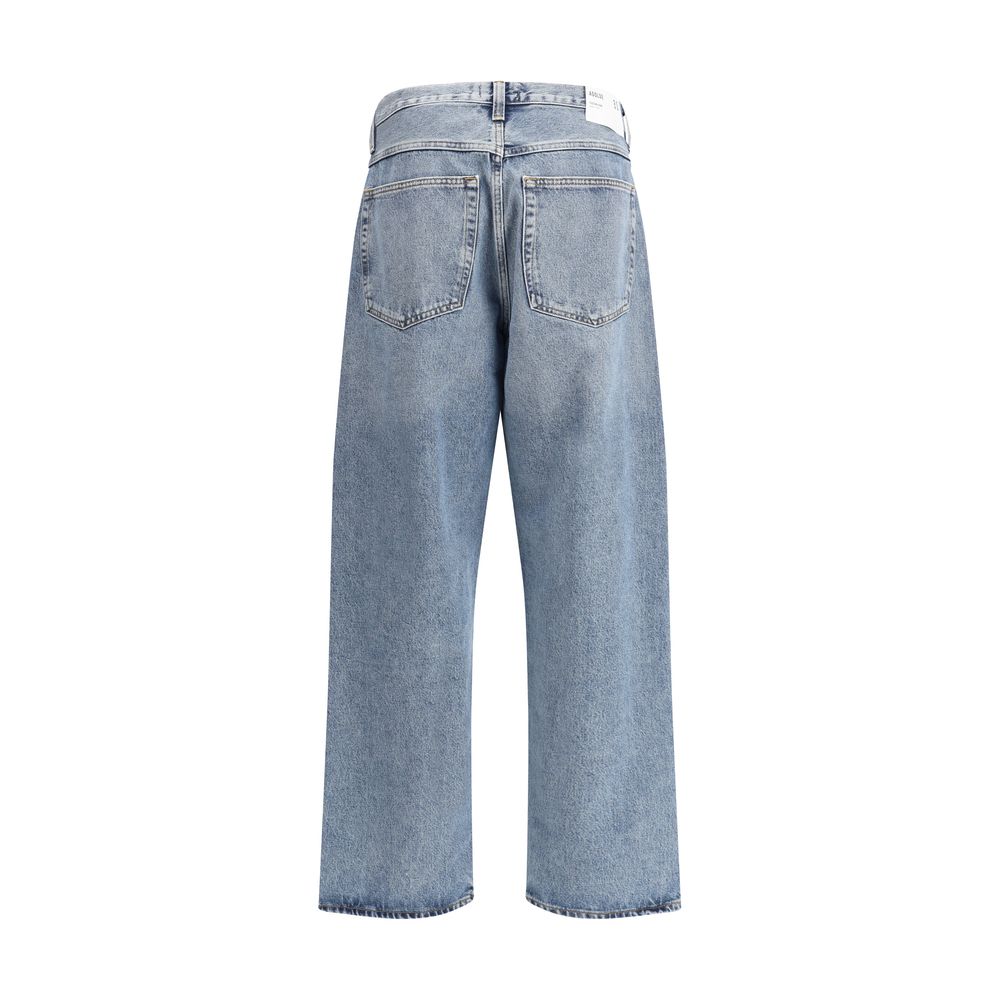 Agolde Light Blue Cotton High-Waisted Jean