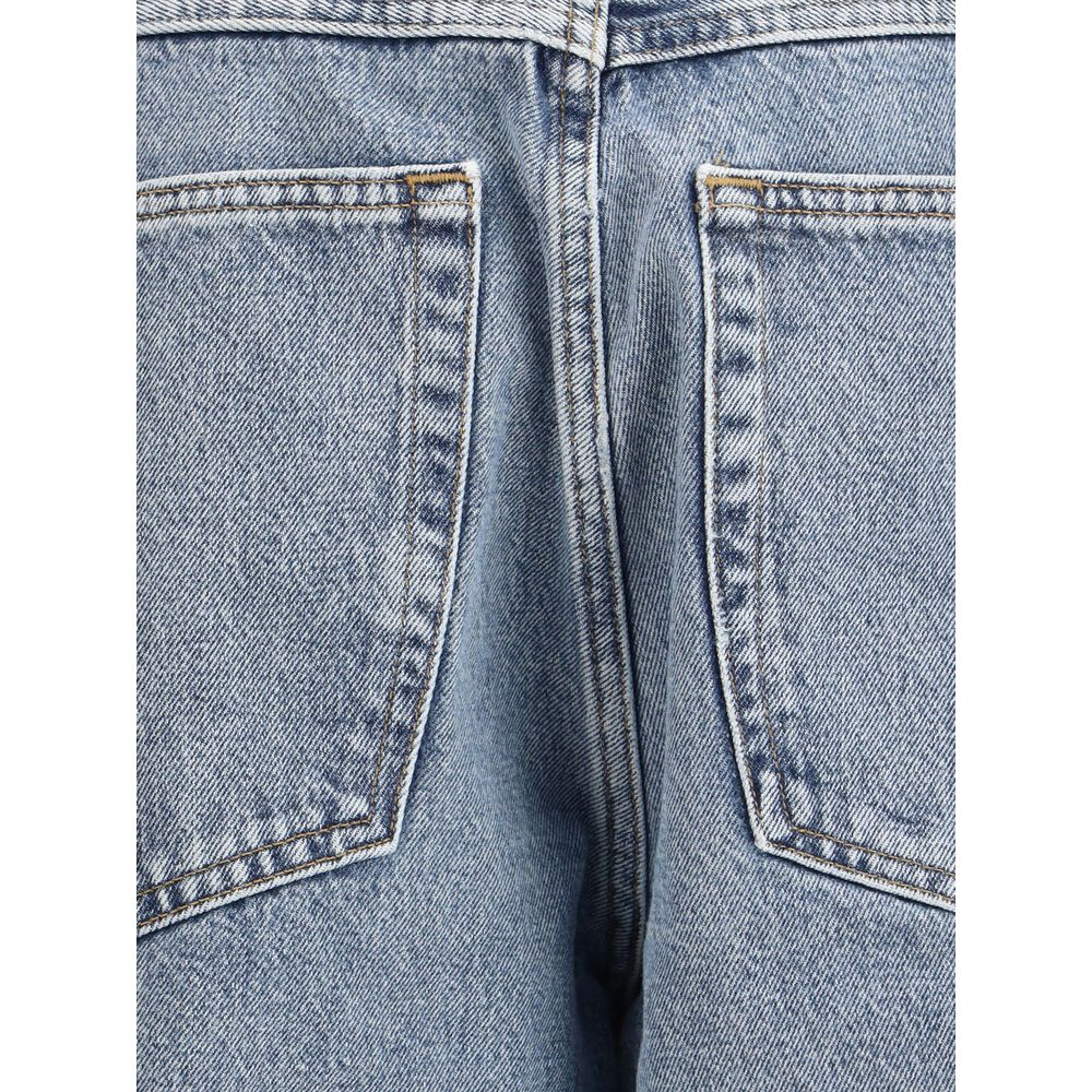 Agolde Light Blue Cotton High-Waisted Jean