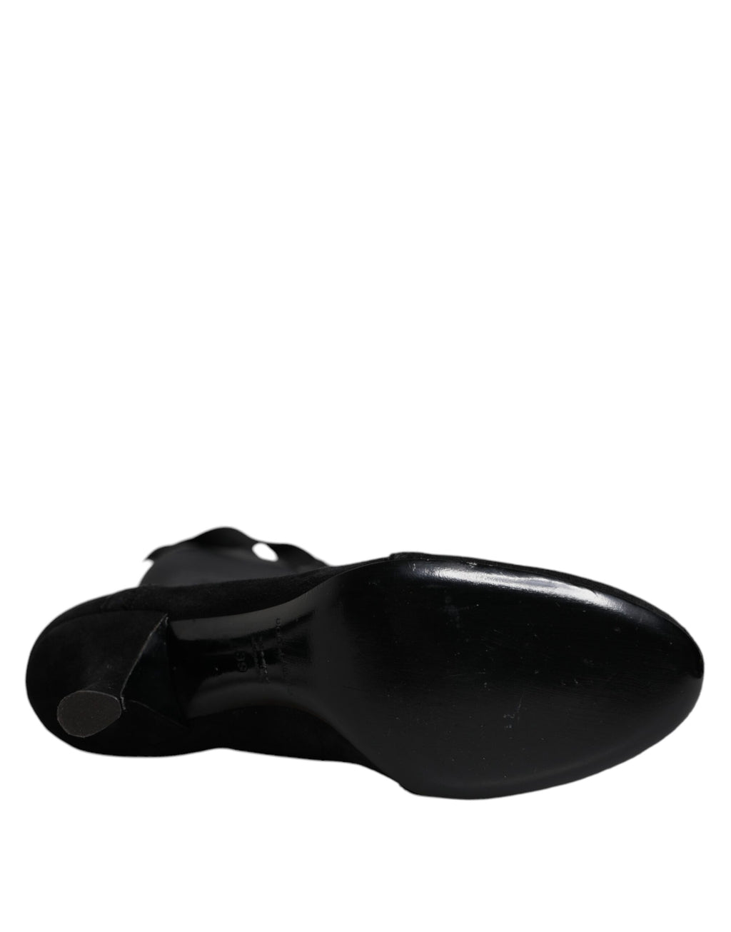 Dolce & Gabbana Black Lace Up Heels High Boots Shoes