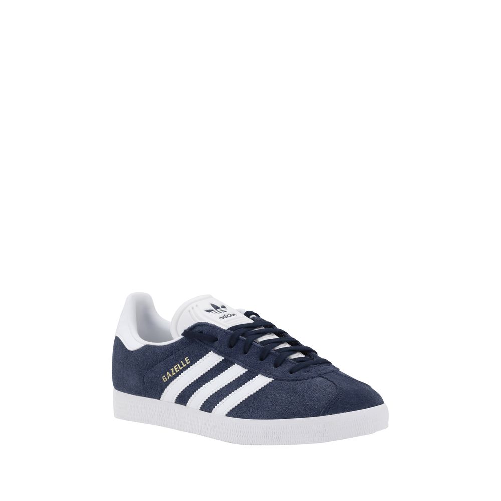 Adidas Blue Nubuc Leather Low Top Sneakers