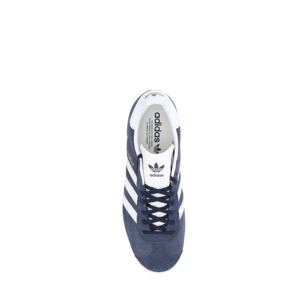 Adidas Blue Nubuc Leather Low Top Sneakers