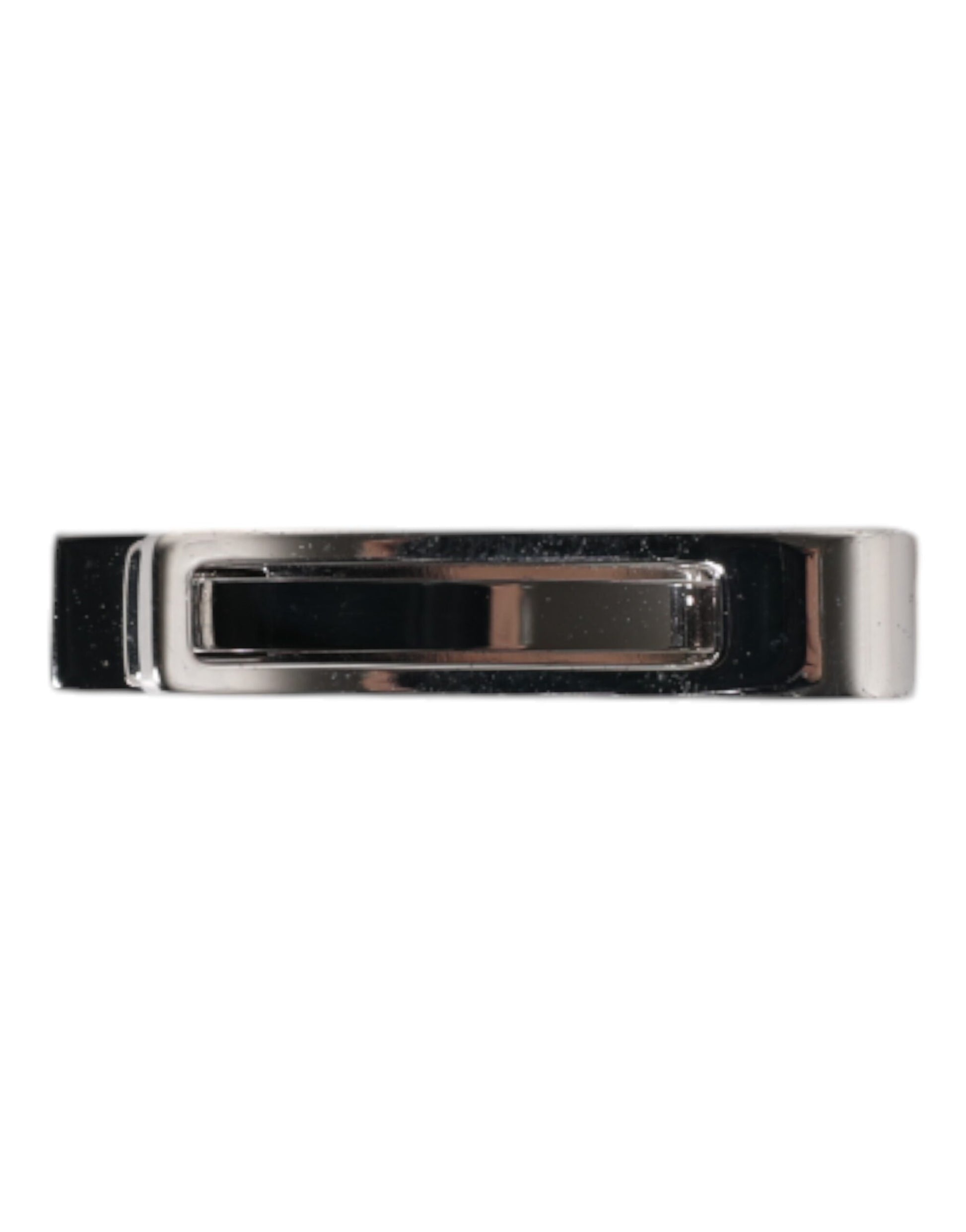 Dolce & Gabbana Silver Tone Brass Logo Branded Tie Clip Bar