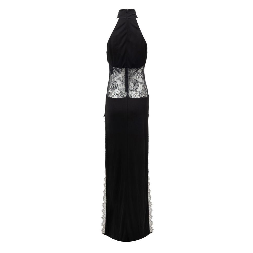 Retrofête Black Viscose Long Dress