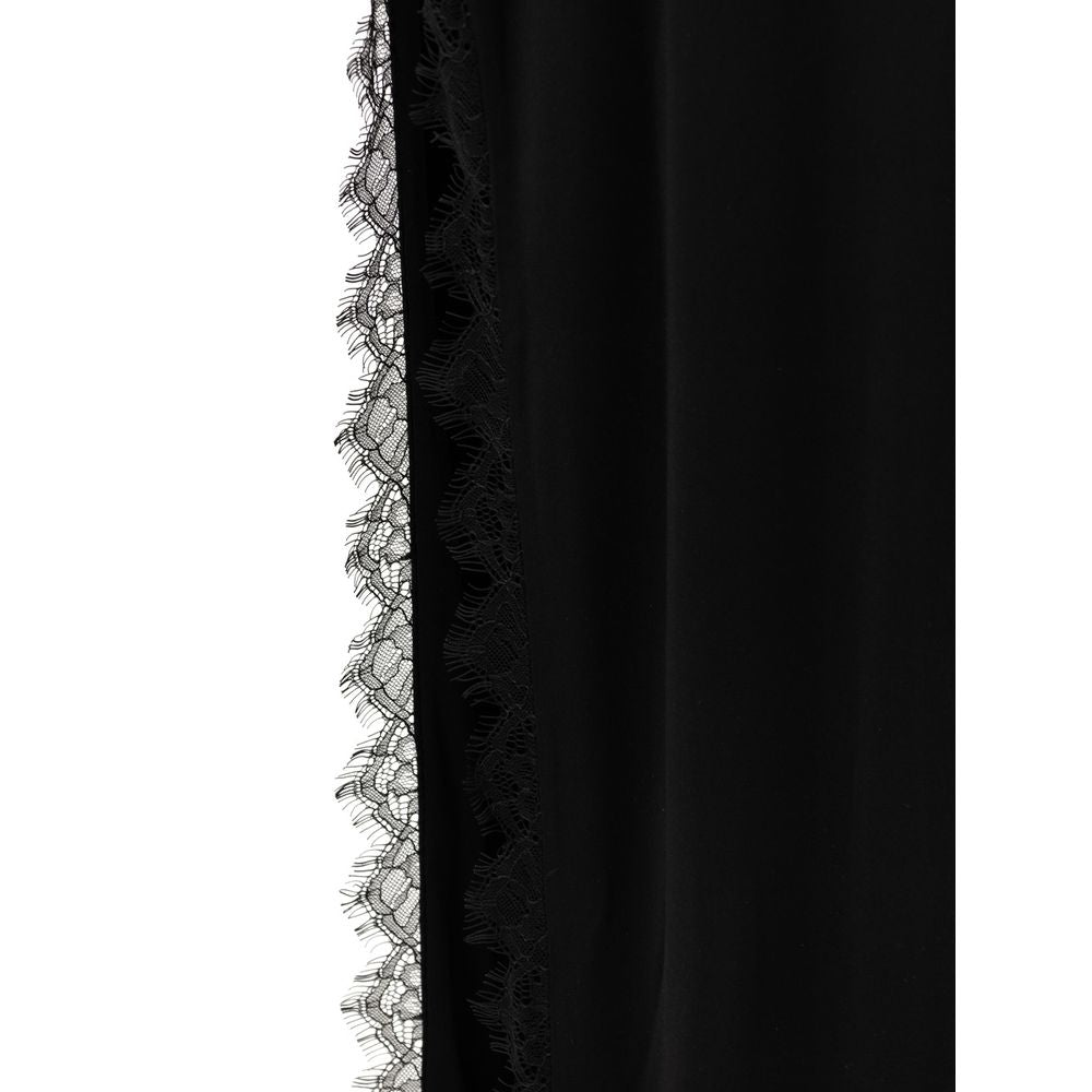 Retrofête Black Viscose Long Dress