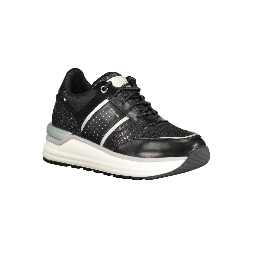U.S. POLO ASSN. Black Polyester Sneaker