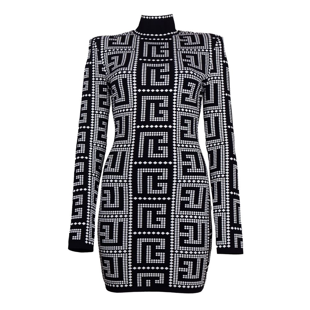 Balmain Black Viscose Dress