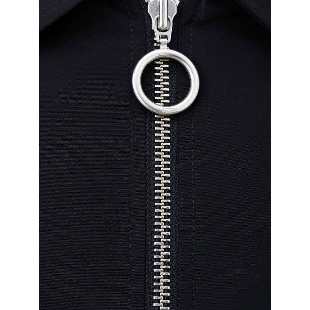 Ami Paris Black Polyester Bomber