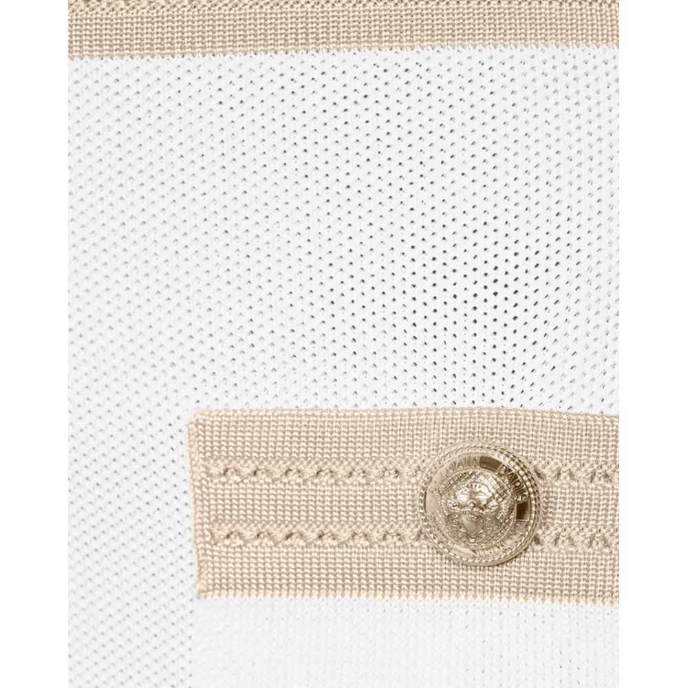 Balmain White Viscose Women's Dress