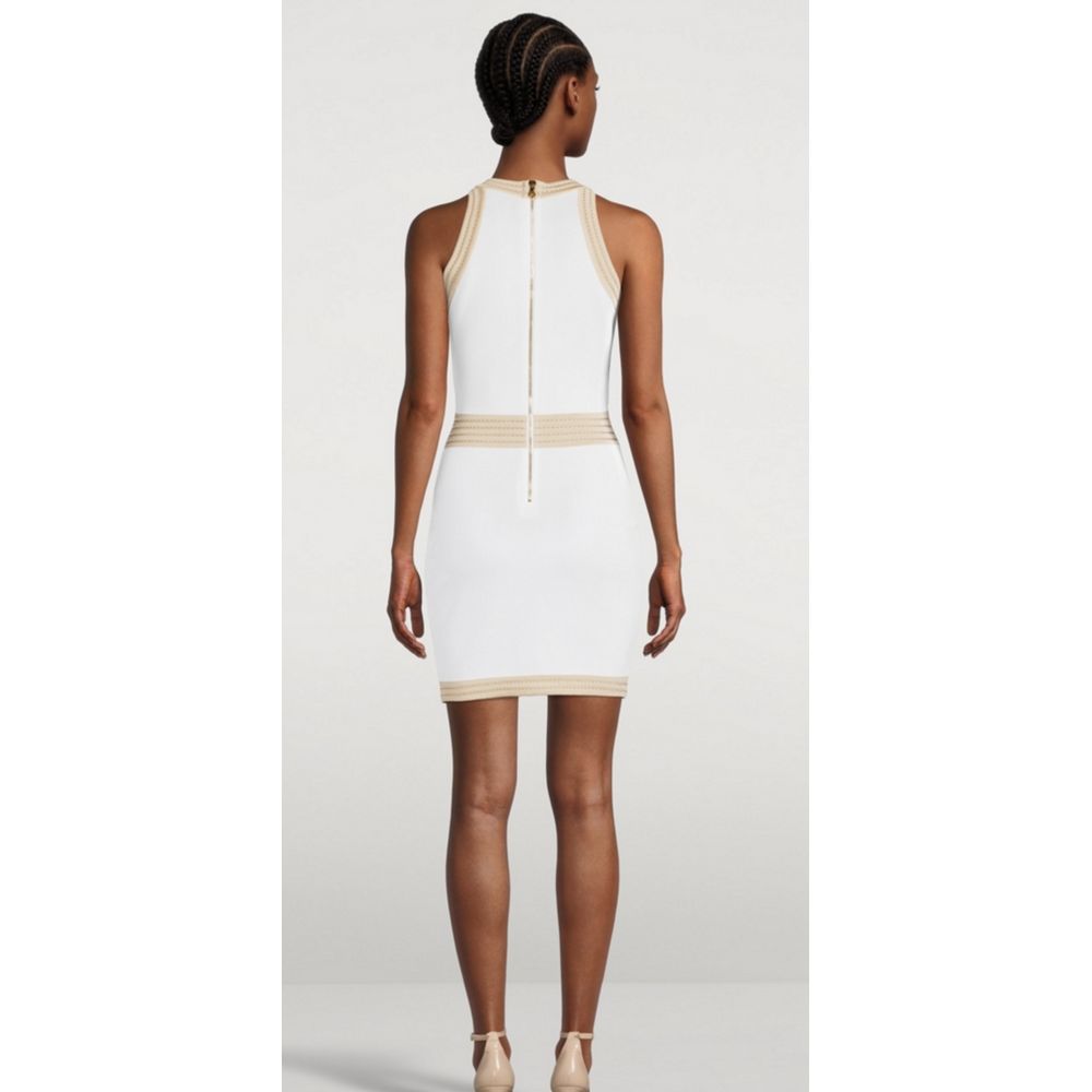 Balmain White Viscose Women's Dress