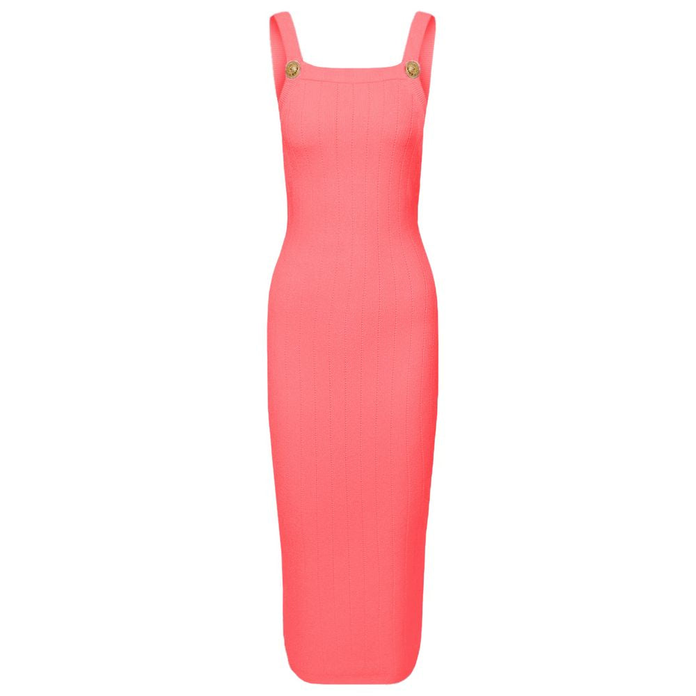 Balmain Pink Viscose Dress