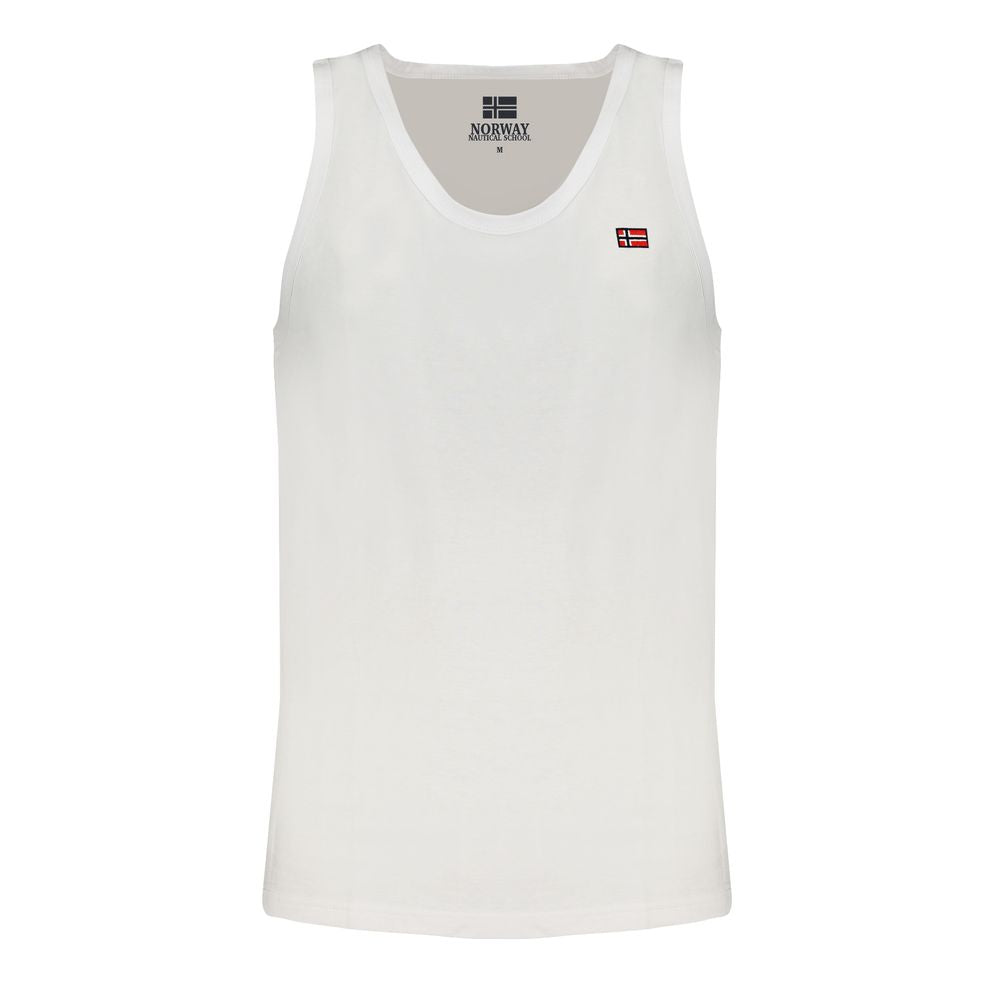 Norway 1963 White Cotton Men's Tank Top