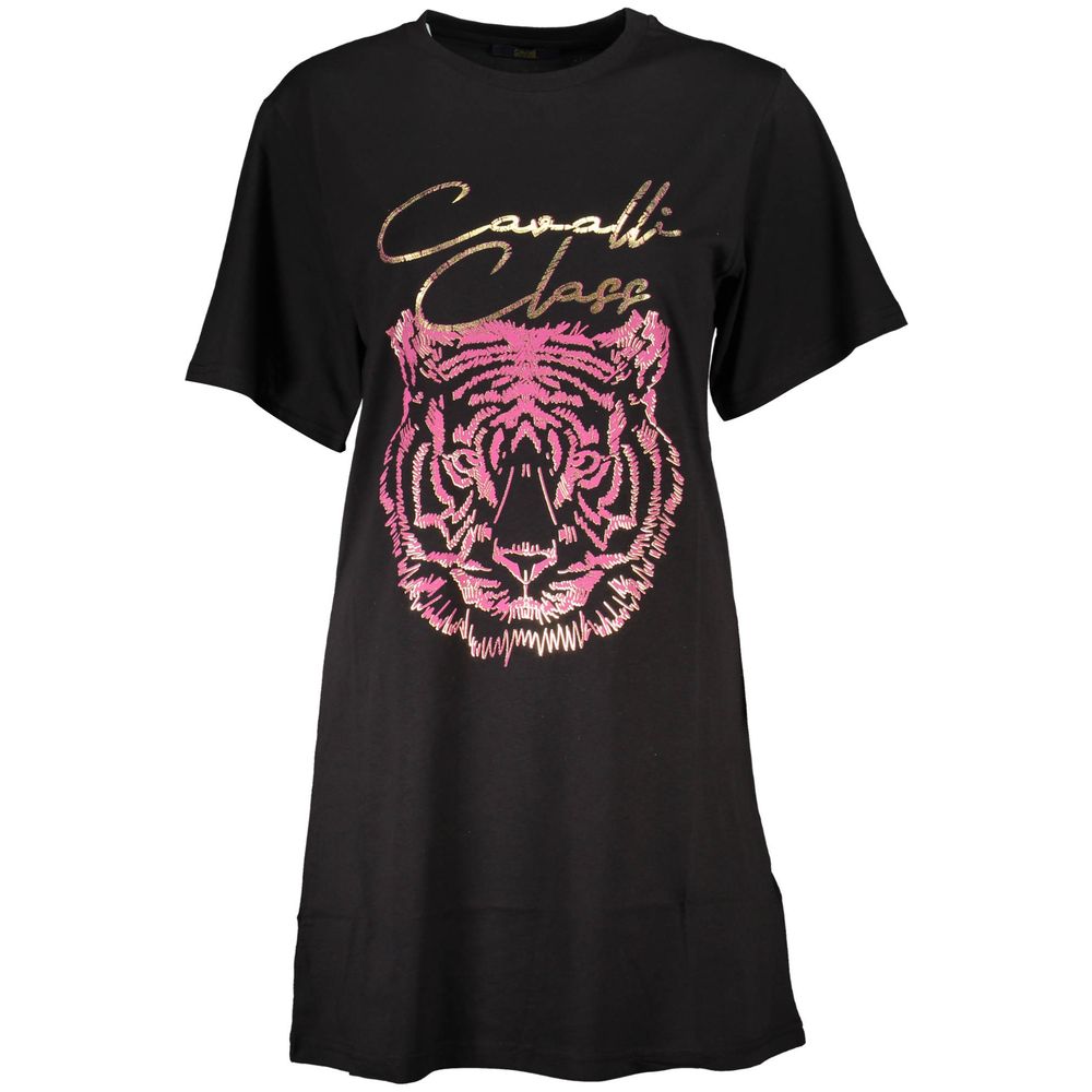 Cavalli Class Black Cotton Women T-Shirt