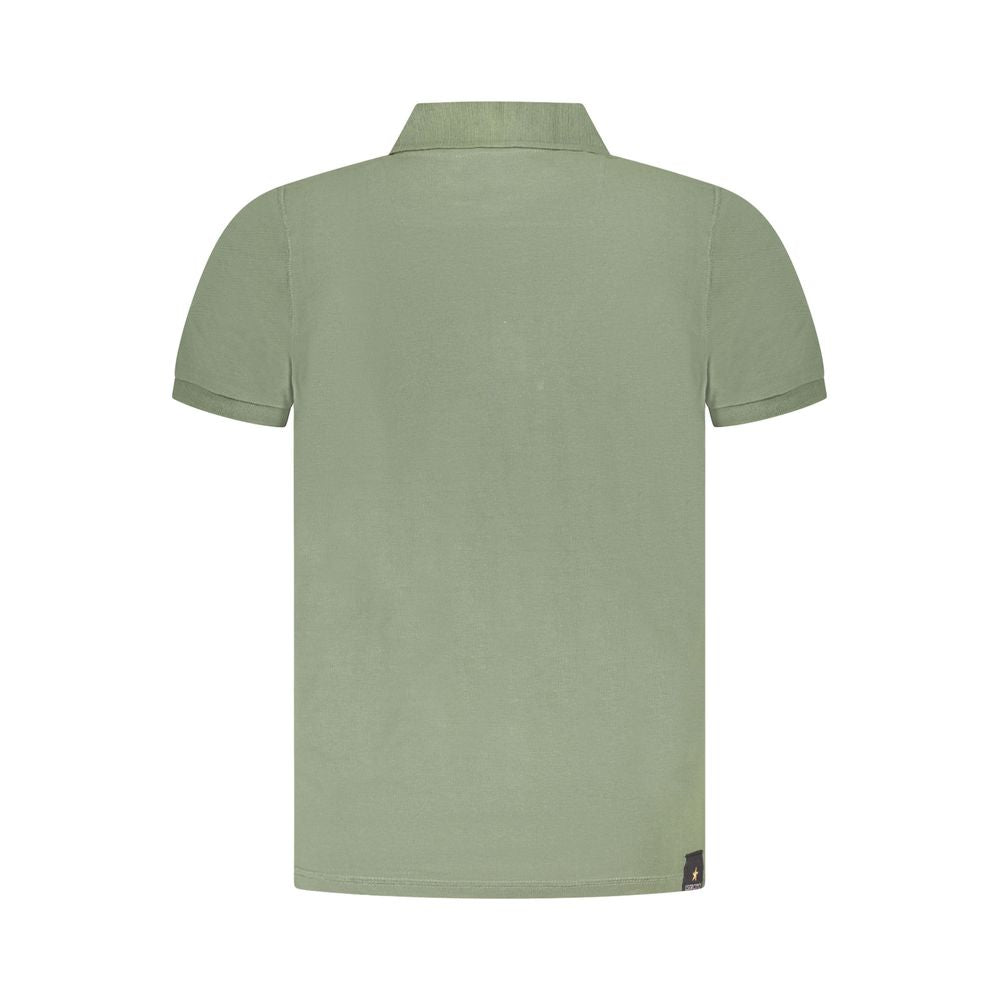 Accademia Militare Green Cotton Polo Shirt