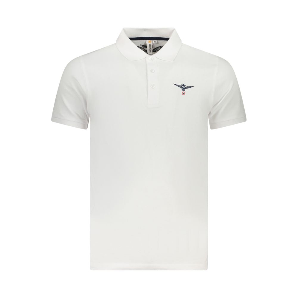 Accademia Militare White Cotton Polo Shirt